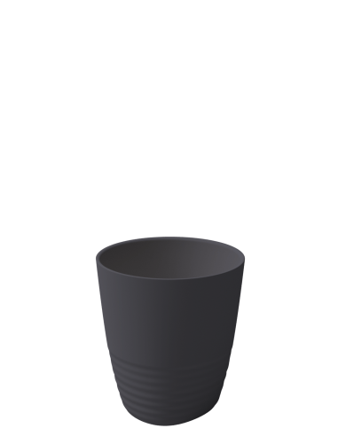 Tasse expresso réutilisable PURE - Taille M en noir - collection Ecocup - contenance 20 cl