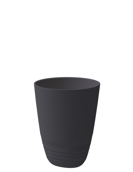 Tasse expresso réutilisable PURE - Taille L en noir - collection Ecocup - contenance 34,5 cl