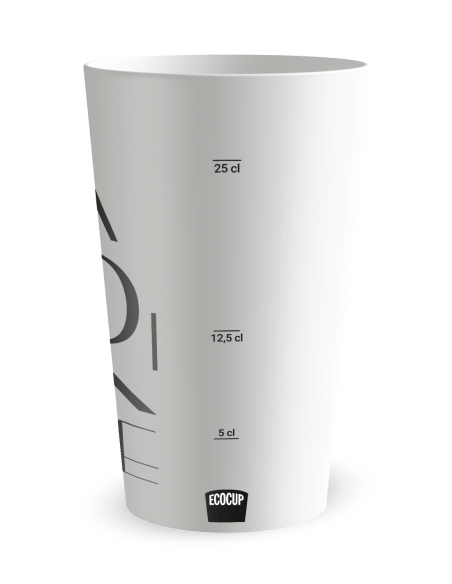 Gobelet blanc Graduation - mariage grandes lettres - Ecocup