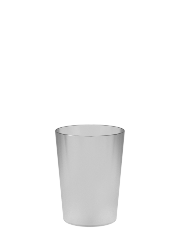 Gobelet réutilisable ECO 12 pour vos évènements - transparent, vue de face, contenance 10 cl - collection Ecocup