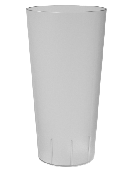 Gobelet réutilisable ECO 60 pour tes évènements - transparent, vue de face, contenance 55 cl - collection Ecocup