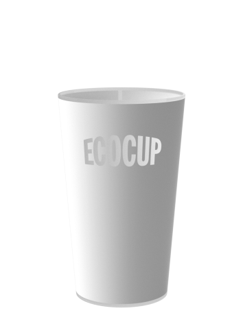 Gobelets Ecocup en location, ECO 30, vue de face, contenance 25 CL