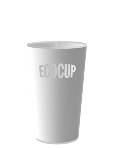 Gobelets Ecocup en location, ECO 30, vue de face, contenance 25 CL