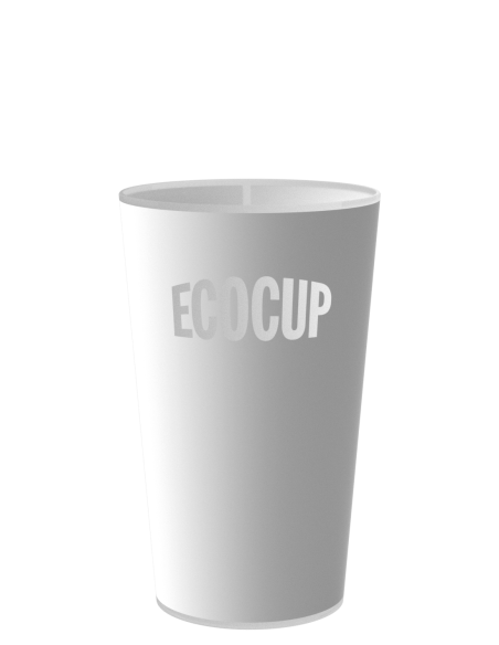 Gobelets Ecocup en location, ECO 30, vue de face, contenance 25 CL