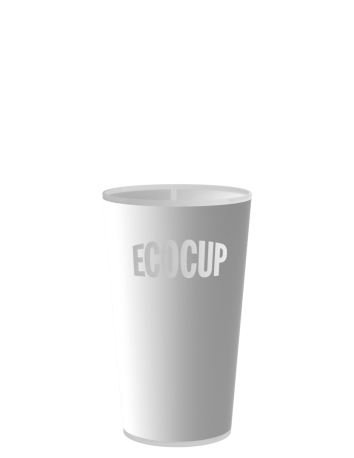 Gobelets Ecocup à louer, ECO 18, vue de face, contenance 15 cl