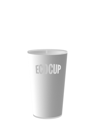 Gobelets Ecocup à louer, ECO 18, vue de face, contenance 15 cl