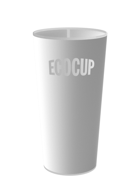 Gobelets Ecocup à louer, ECO 40, vue de face, contenance 35 cl