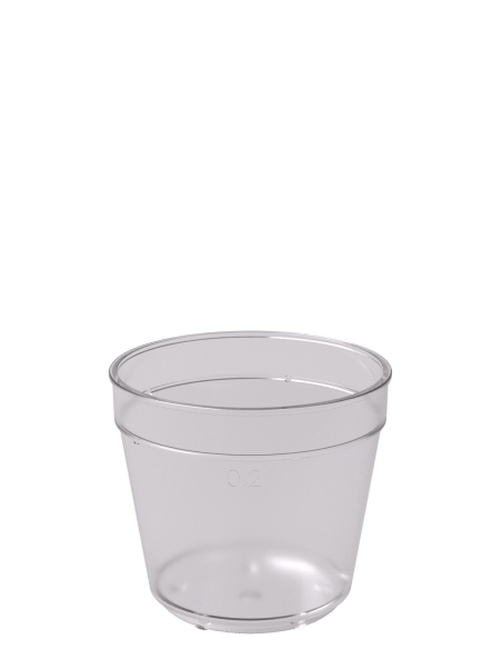 Tasse à café réutilisable ECO HOTCUP transparente 20 cl