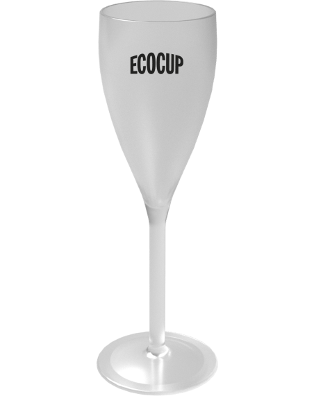 Flûte à champagne ECO CHAMP 12 – transparent, personnalisé 1 couleur, contenance 10 cl / 12 cl