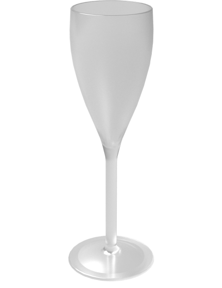 Flûte à champagne ECO CHAMP 12, transparent, vue de face, contenance 10 cl / 12 cl