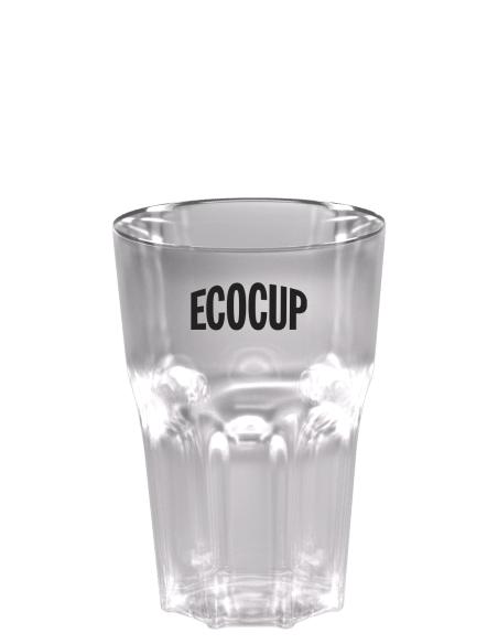 Verre à mojito – ECO MOJITO – transparent, personnalisé 1 couleur, vue de face, 40 cl