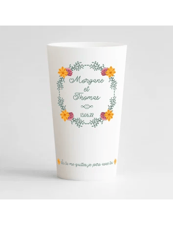 Gobelet personnalisé mariage couronne humour - ECO 30 | Ecocup