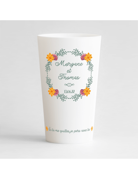 Gobelet personnalisé mariage couronne humour - ECO 30 | Ecocup