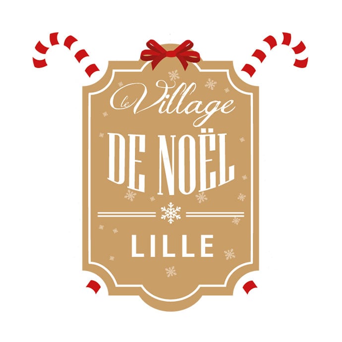 logo march&eacute; de noel de lille