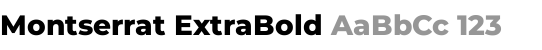 Montserrat ExtraBold