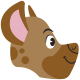 Animaux Hyene